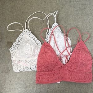 Lot of 2 PINK Bralettes.